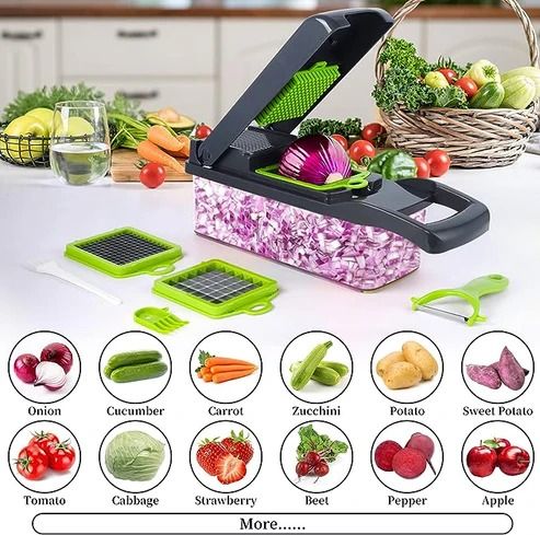 Multi-Functional Vegetable Cutter Chopper and Slicer
