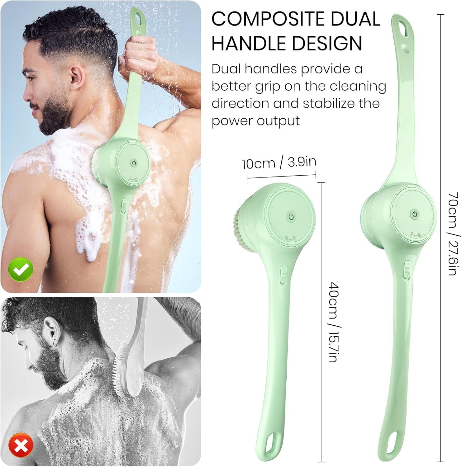 5-in-1 Electric Body Brush & Back Scrubber